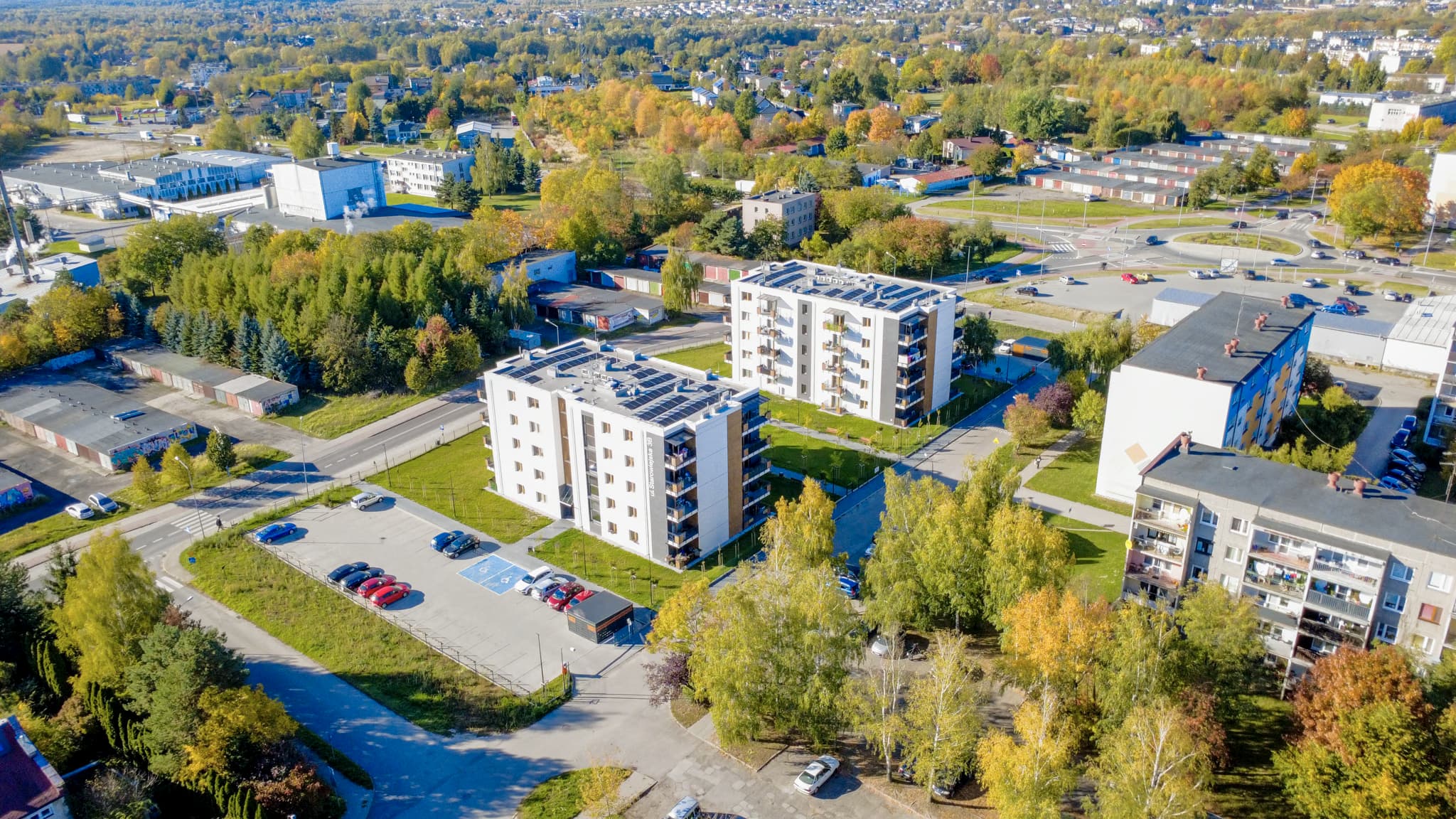 Zdjęcie nr 3 inwestycji w Radomsku, ul. Podmiejska 3a i 3b wykonane z drona